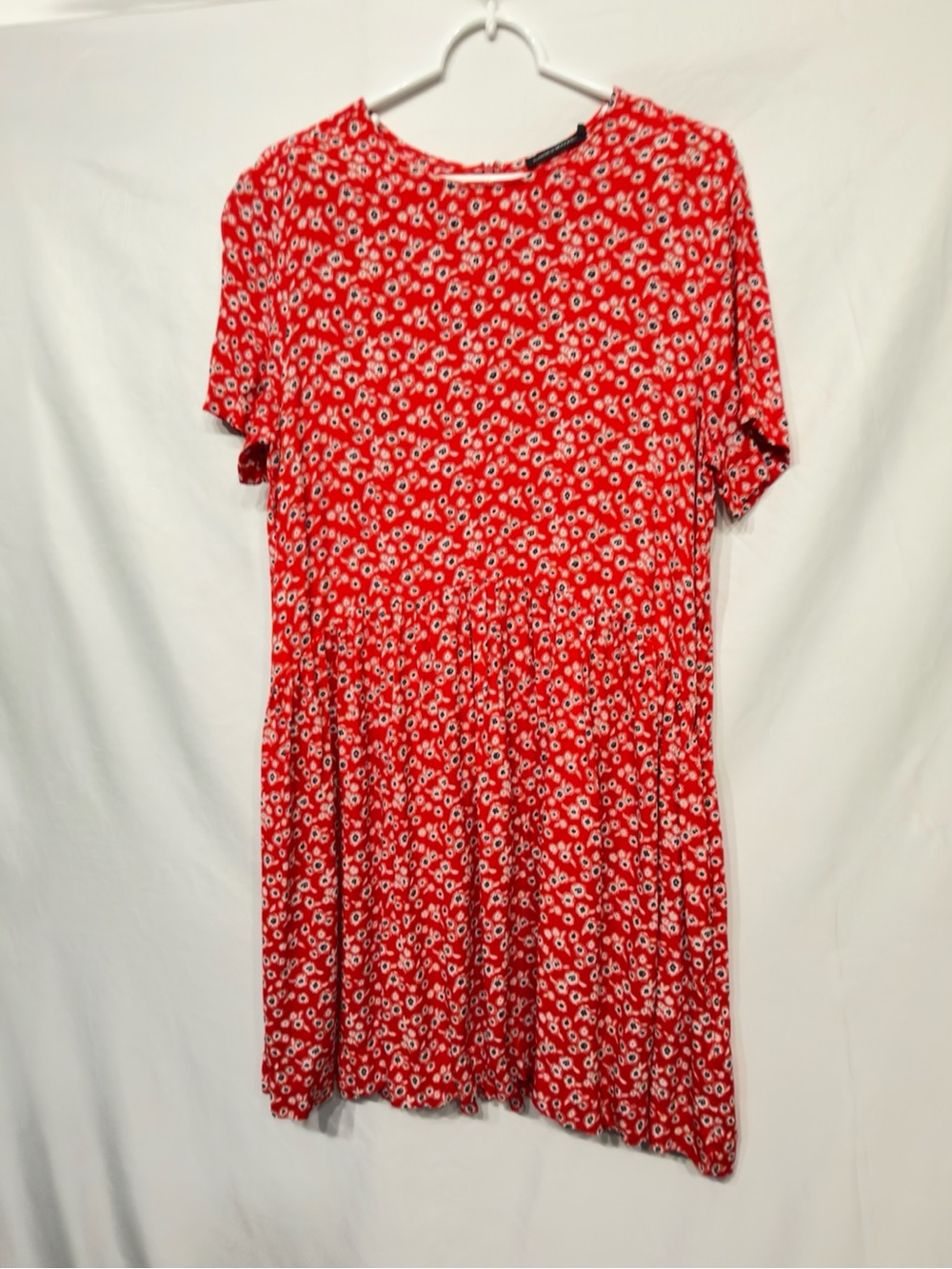 Les Essentiels De Monoprix Red Floral Dress Size 46 EU or US Large